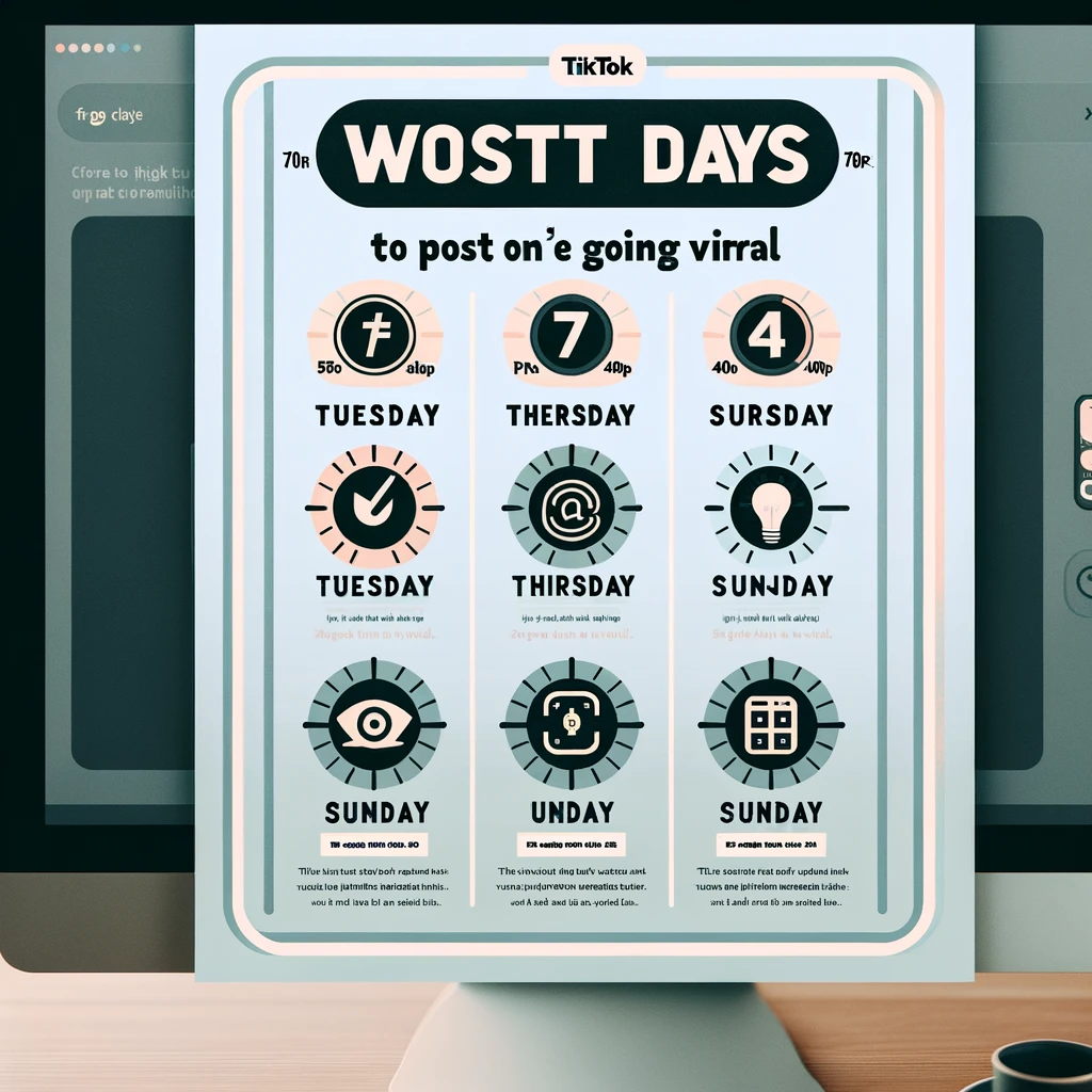 TikTokでバズりにくい曜日