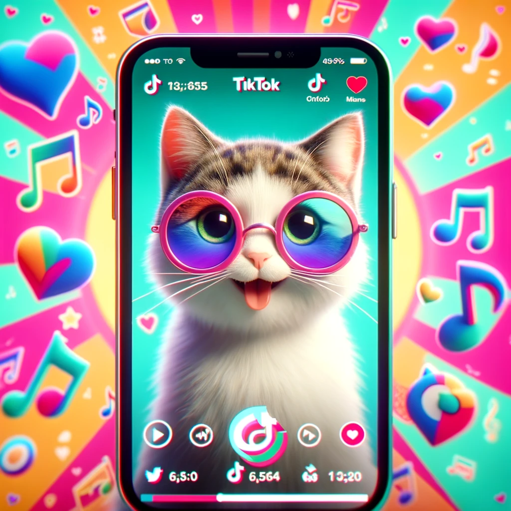 Tiktokの猫ミーム動画