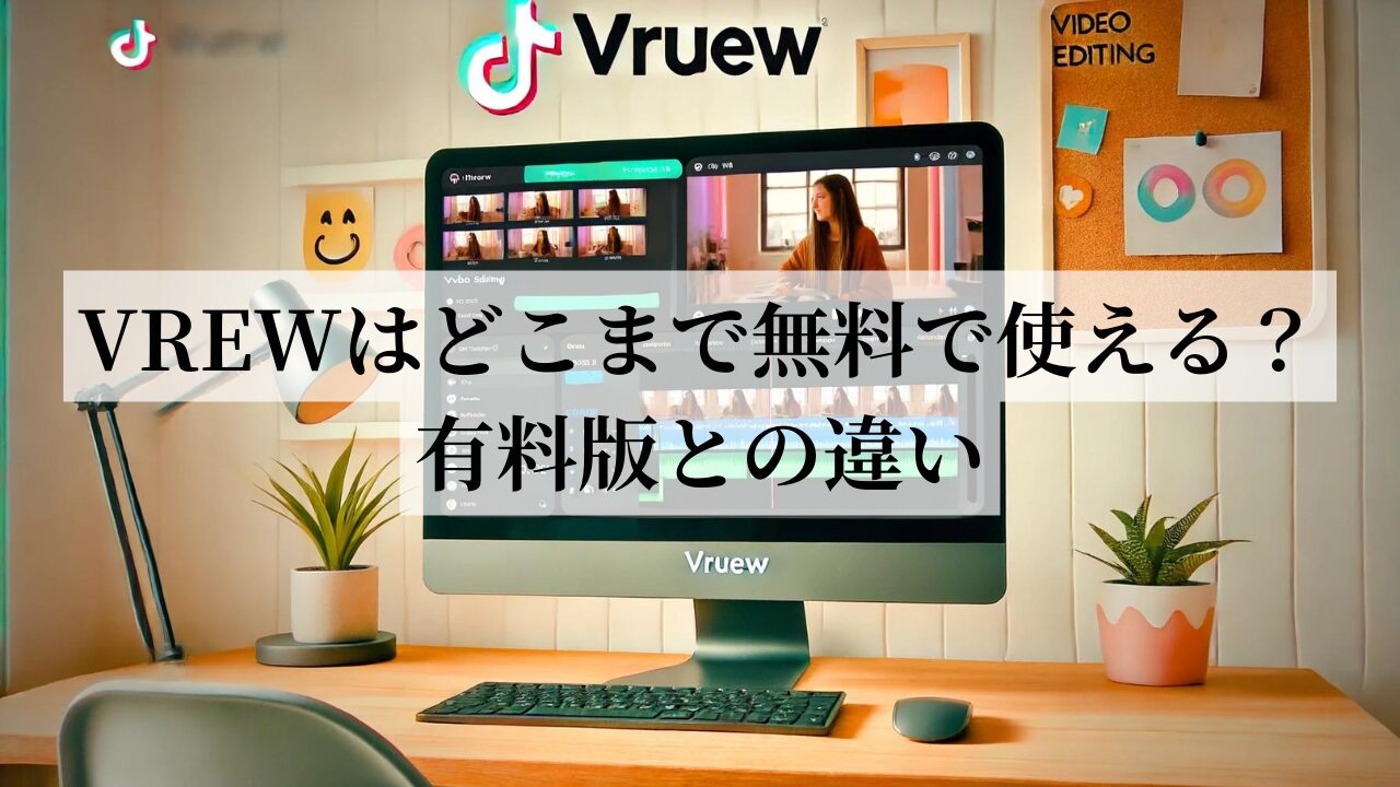 VREWはどこまで無料で使える？有料版との違い